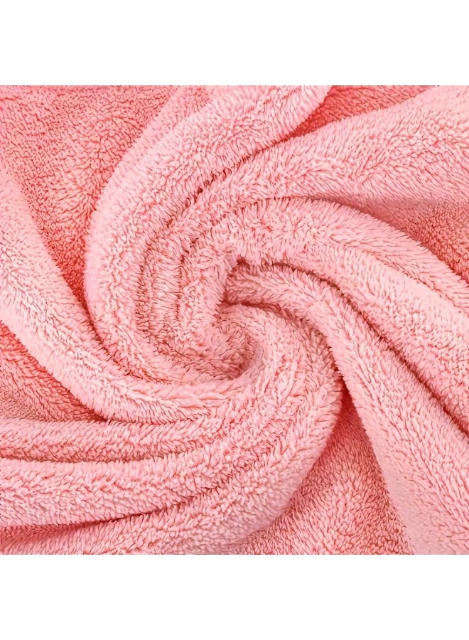 BYFT Spring Blue Microfiber Hair Towel, Quick-Dry, 40 x 60 Cm Set of 01 - Image 4